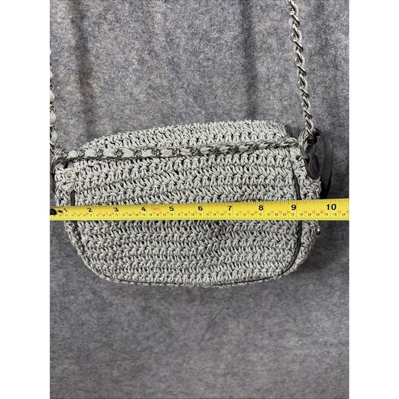 BRIGHTON ANJU JEWELED Sequins Crystals Small CROCHETED Purse Bag w/ Dust Bag - Picture 6 of 13